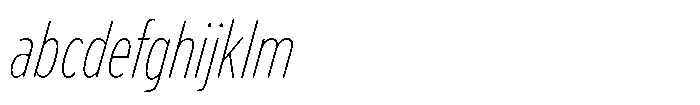 Limit Text XCm Thin Italic FONT