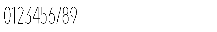 Limit Text XCm Thin Font OTHER CHARS