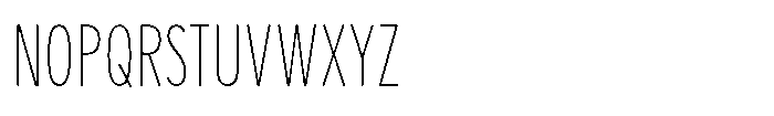 Limit Text XCm Thin Font UPPERCASE