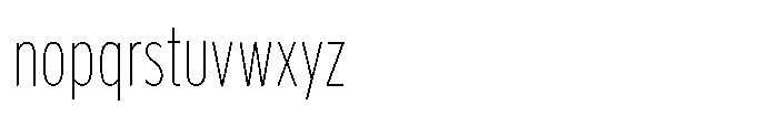 Limit Text XCm Thin Font LOWERCASE