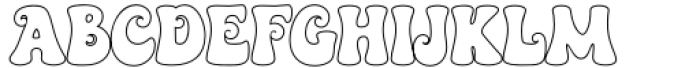 Limited Edition Outline Font UPPERCASE