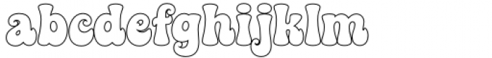Limited Edition Outline Font LOWERCASE