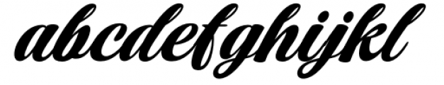 Limited Softness Script Italic Font LOWERCASE