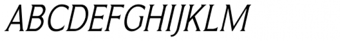 Limonata Condensed Light Italic Font UPPERCASE