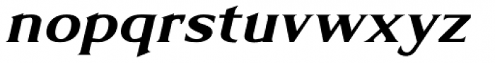 Limonata Extended Bold Italic Font LOWERCASE