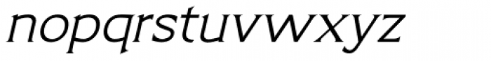 Limonata Extended Light Italic Font LOWERCASE