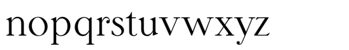 Lina Serif Regular Font LOWERCASE