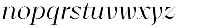 Lince Light Italic Font LOWERCASE
