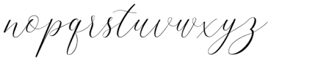 Lindage Script Regular Font LOWERCASE