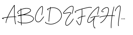 Lindgen Signature Font UPPERCASE