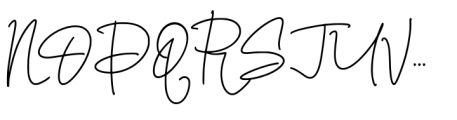 Lindgen Signature Font UPPERCASE