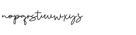 Lindgen Signature Font LOWERCASE