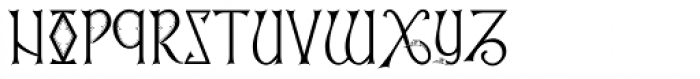 Lindisfarne Runes BT Roman Font UPPERCASE