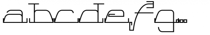 Line Art Eclectrice Aligned Light Font LOWERCASE