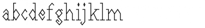 LineDrive Regular Font LOWERCASE