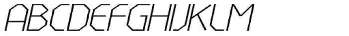 LineWire Thin Italic Font UPPERCASE