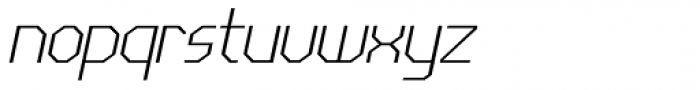 LineWire Thin Italic Font LOWERCASE