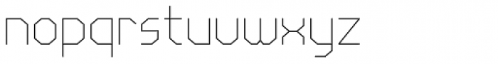 LineWire Thin Font LOWERCASE
