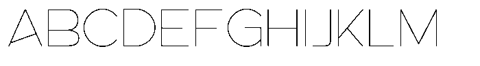 Linea Nova Thin Font UPPERCASE