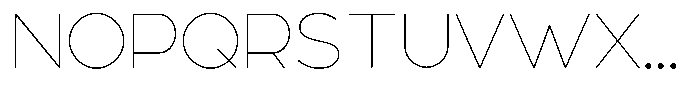 Linea Nova Thin Font UPPERCASE