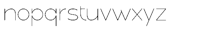 Linea Nova Thin Font LOWERCASE