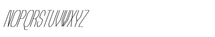 Lineam Italic Extra Light Font UPPERCASE