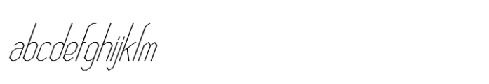 Lineam Italic Extra Light FONT