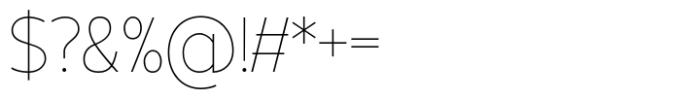 Linear Beta Thin Font OTHER CHARS
