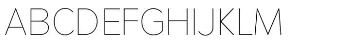 Linear Beta Thin Font UPPERCASE