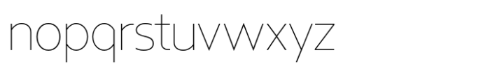 Linear Beta Thin Font LOWERCASE