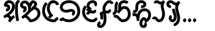 Linear Fraktu Bold Font UPPERCASE
