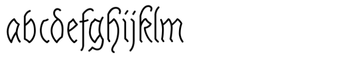 Linear Fraktu Light Font LOWERCASE