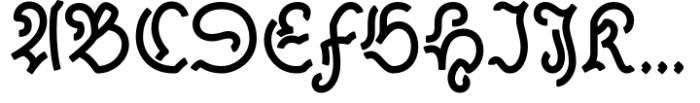 Linear Fraktu Semi Bold Font UPPERCASE