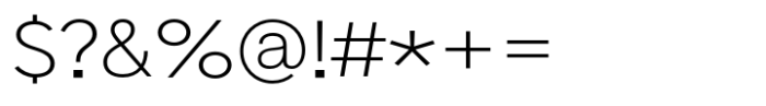 Linear Grotesk Extra Light Font OTHER CHARS