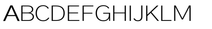 Linear Grotesk Extra Light Font UPPERCASE