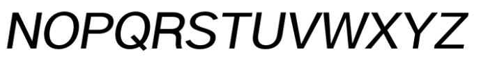 Linear Grotesk Medium Italic Font UPPERCASE