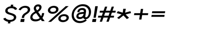 Linear Grotesk Semi Bold Italic Font OTHER CHARS
