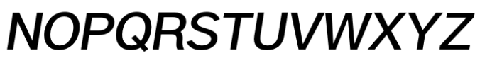 Linear Grotesk Semi Bold Italic Font UPPERCASE