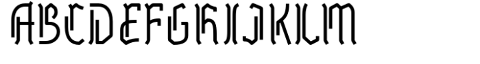 Linear Tektu Medium Font UPPERCASE