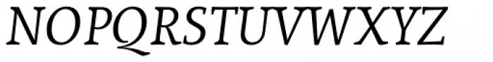Lineare Serif Italic Font UPPERCASE