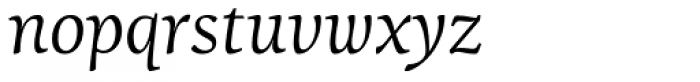Lineare Serif Italic Font LOWERCASE
