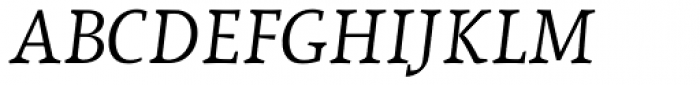 Lineare Serif OSF Italic Font UPPERCASE