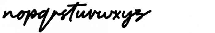 Lineart Script Font LOWERCASE