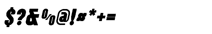 Lineon Sans Black Italic Font OTHER CHARS