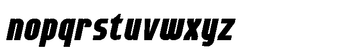 Lineon Sans Black Italic Font LOWERCASE