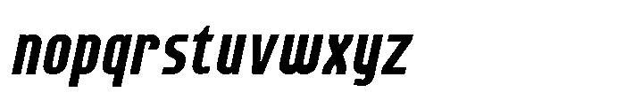 Lineon Sans Bold Italic Font LOWERCASE