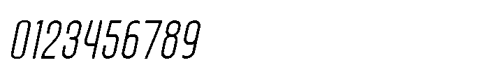 Lineon Sans Extra Light Italic Font OTHER CHARS