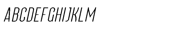 Lineon Sans Extra Light Italic Font UPPERCASE