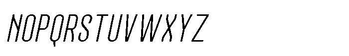 Lineon Sans Extra Light Italic Font UPPERCASE