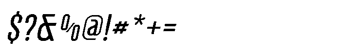Lineon Sans Italic Font OTHER CHARS
